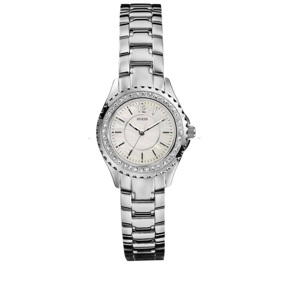 GUESS Women's Stainless Steel Crystal Watch - Picture 1 of 2